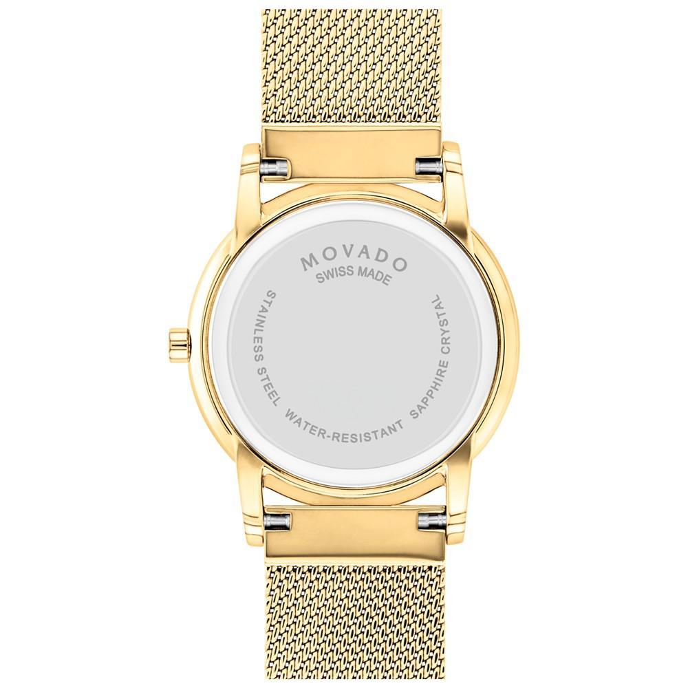 商品Movado|Women's Museum Classic Swiss Quartz Yellow Physical Vapor Deposition Bracelet Watch 33mm,价格¥7442,第5张图片详细描述