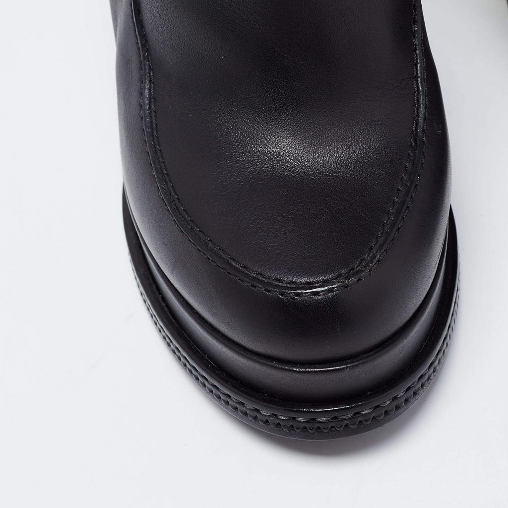 Fendi Black Leather Ice Heel Ankle Boots Size 36商品第7张图片规格展示