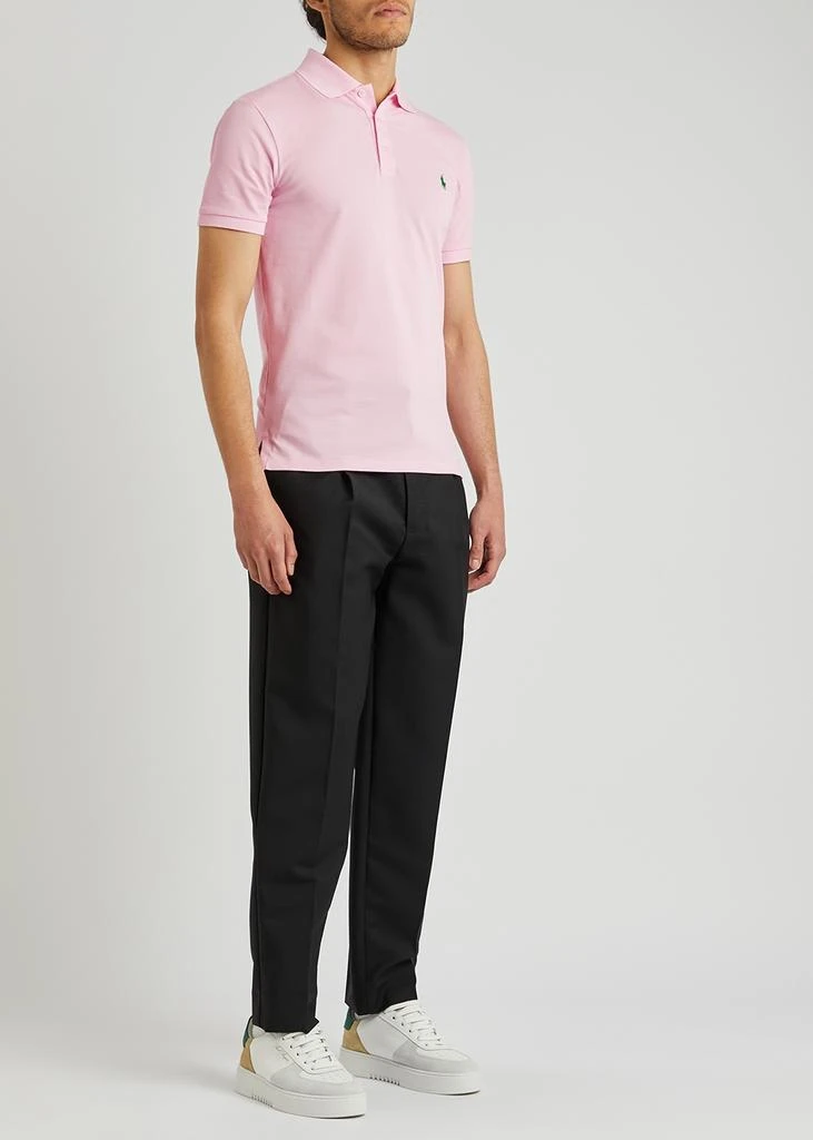 商品Ralph Lauren|Light pink piqué stretch-cotton polo shirt,价格¥404,第4张图片详细描述