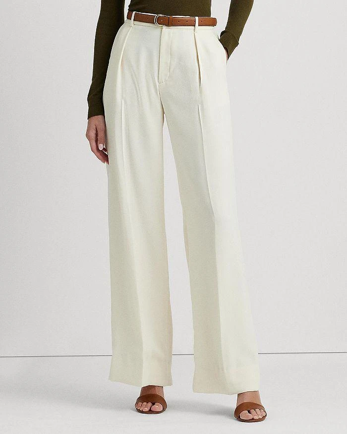 商品Ralph Lauren|Pleated High Rise Wide Leg Pants,价格¥1317,第4张图片详细描述