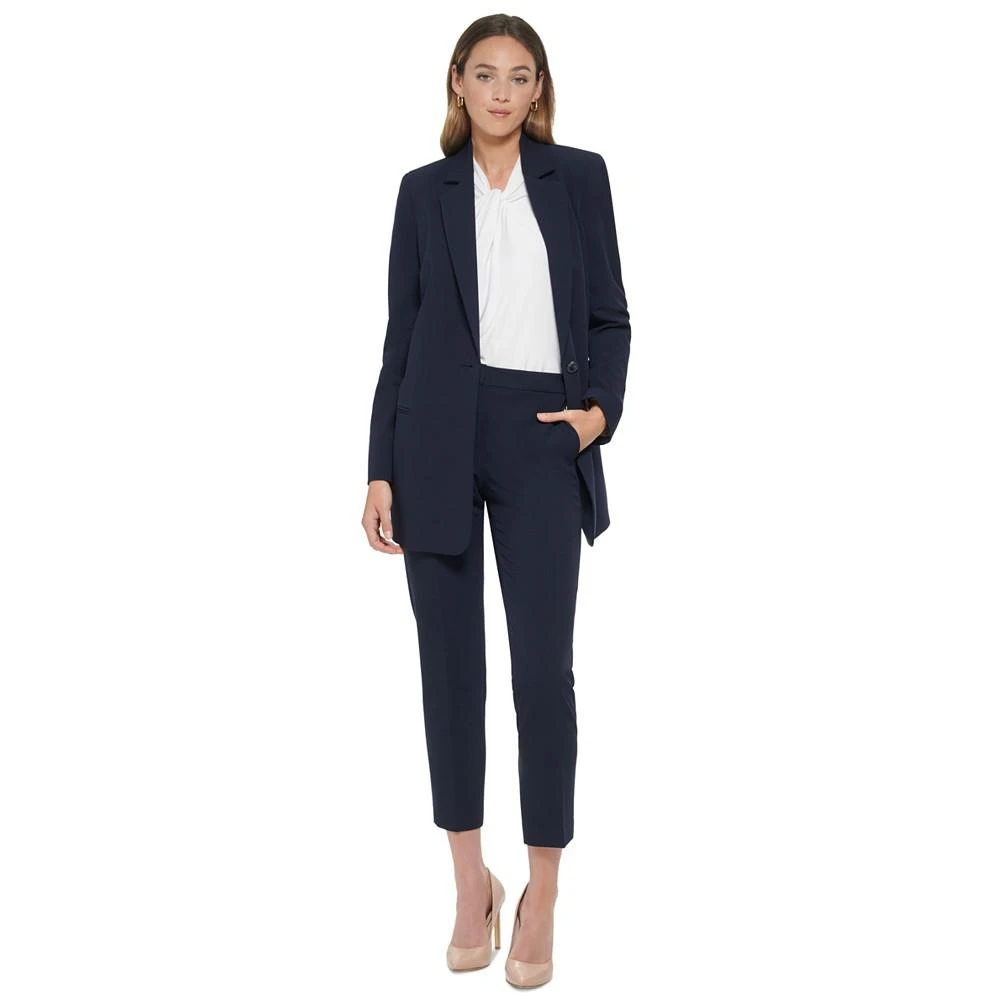 Women's Notched Collar One-Button Blazer 商品