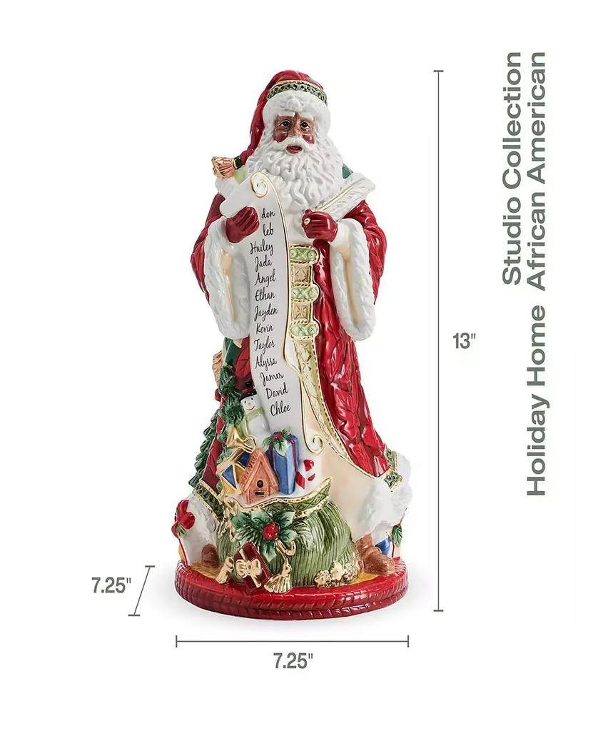 商品Fitz and Floyd|Studio Collection 13-Inch African-American Santa Figurine,价格¥1009,第2张图片详细描述