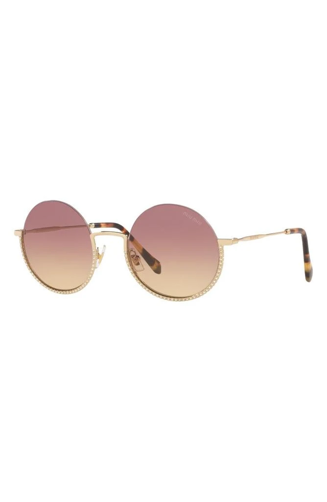 商品Miu Miu|55mm Round Sunglasses,价格¥877,第2张图片详细描述