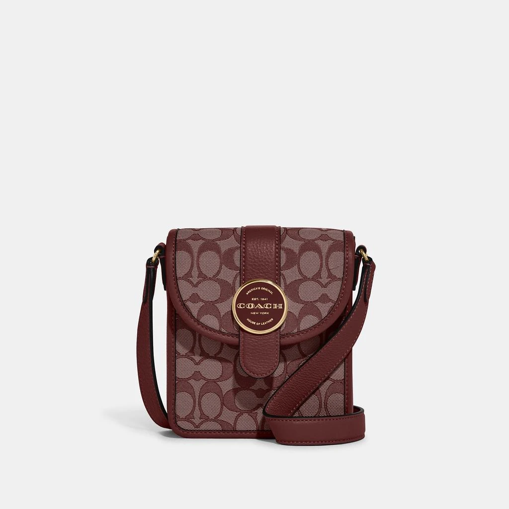 Coach Outlet Coach Outlet North/South Lonnie Crossbody In Signature Jacquard 5