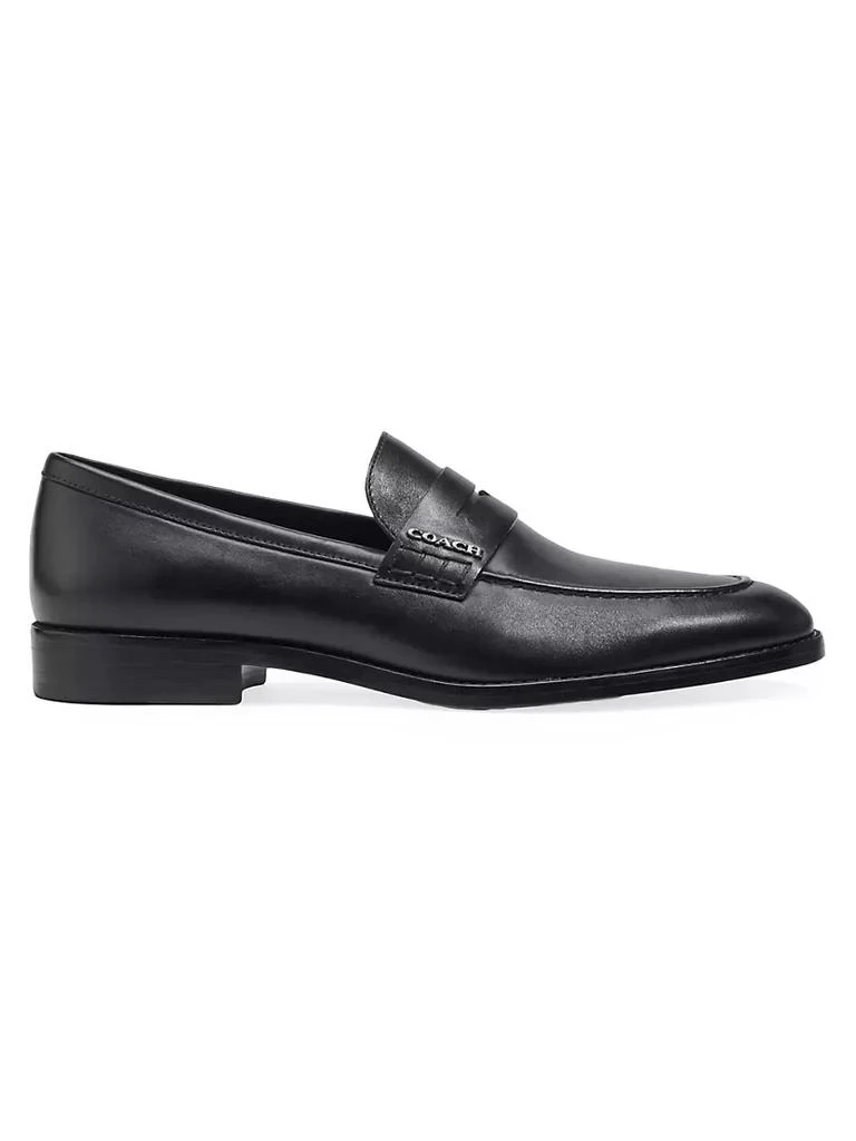 商品Coach|Declan Leather Penny Loafers,价格¥1214,第1张图片