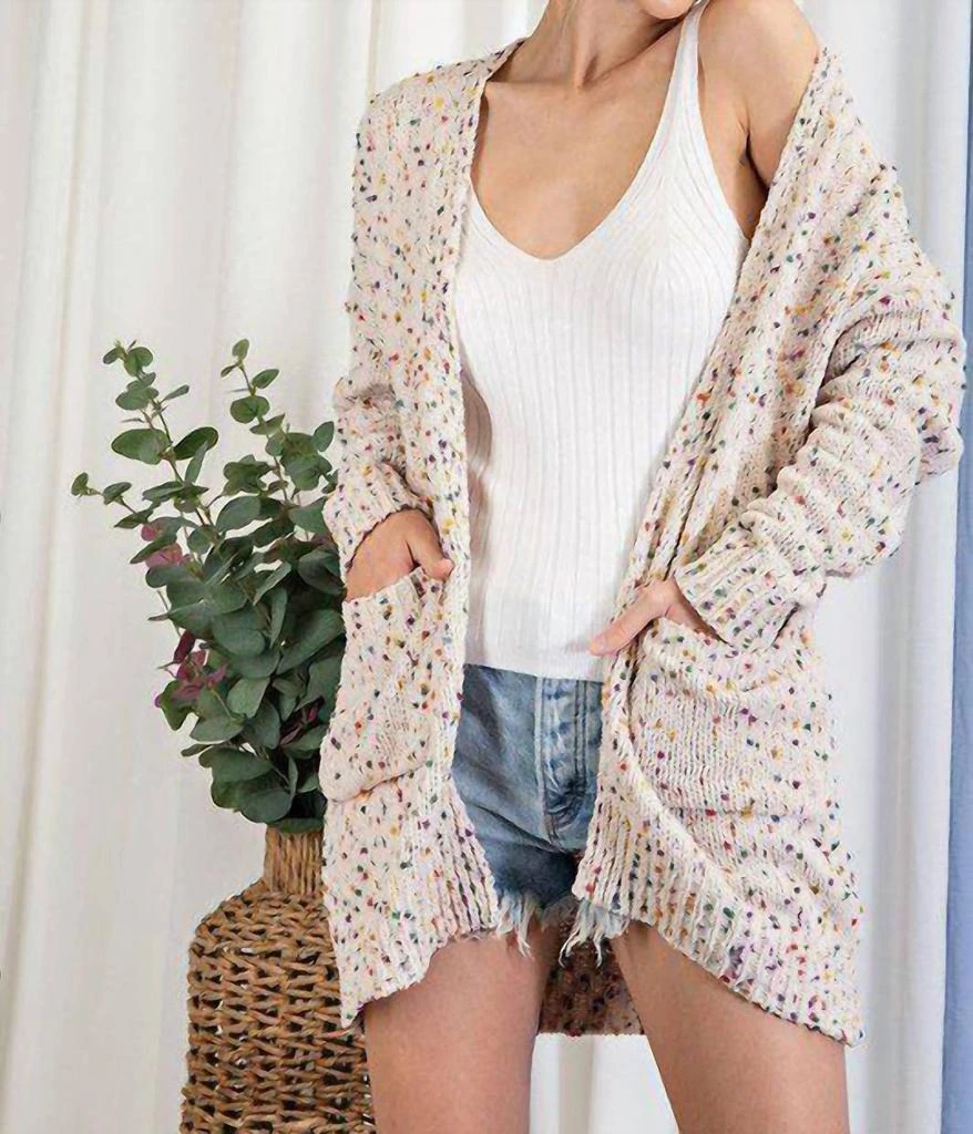 商品BLAKELEY|Miley Dot Cardigan In Cream,价格¥503,第1张图片