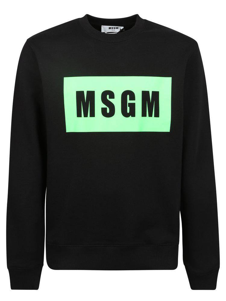MSGM Logo Printed Crewneck Sweatshirt商品第1张图片规格展示