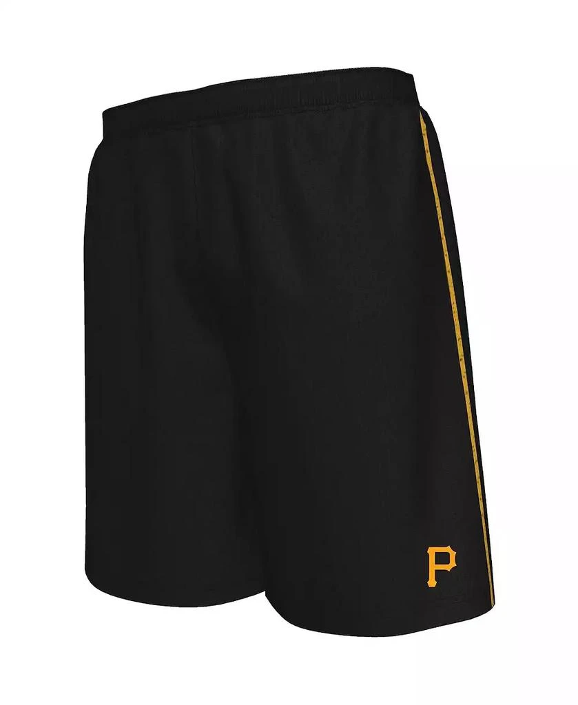 商品Majestic|Men's Black Pittsburgh Pirates Big and Tall Mesh Shorts,价格¥224,第1张图片
