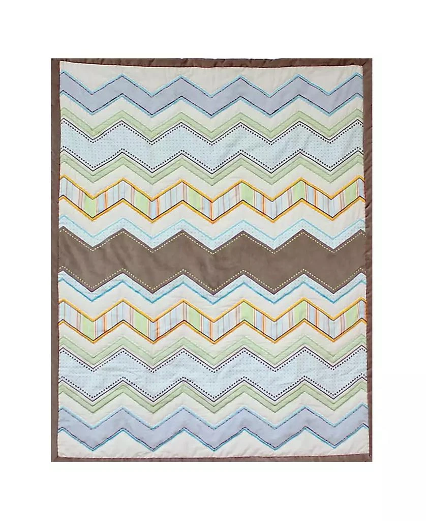 商品3 Stories Trading|Nurture Zig Zag Hand Quilted Baby Quilt,价格¥574,第1张图片