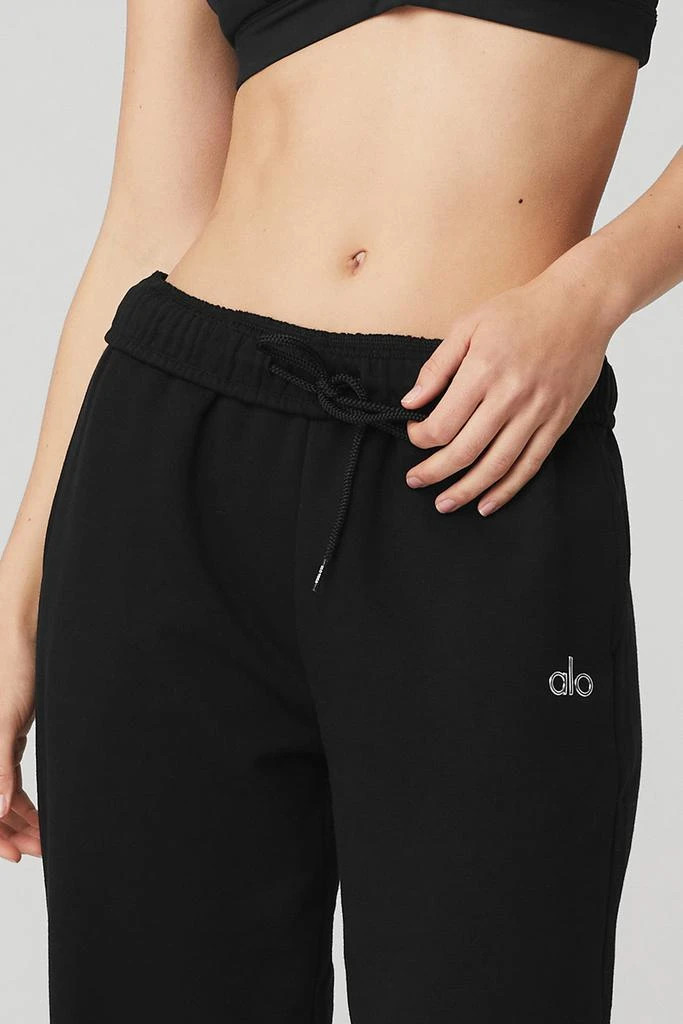 商品Alo|Accolade Straight Leg Sweatpant - Black,价格¥885,第4张图片详细描述