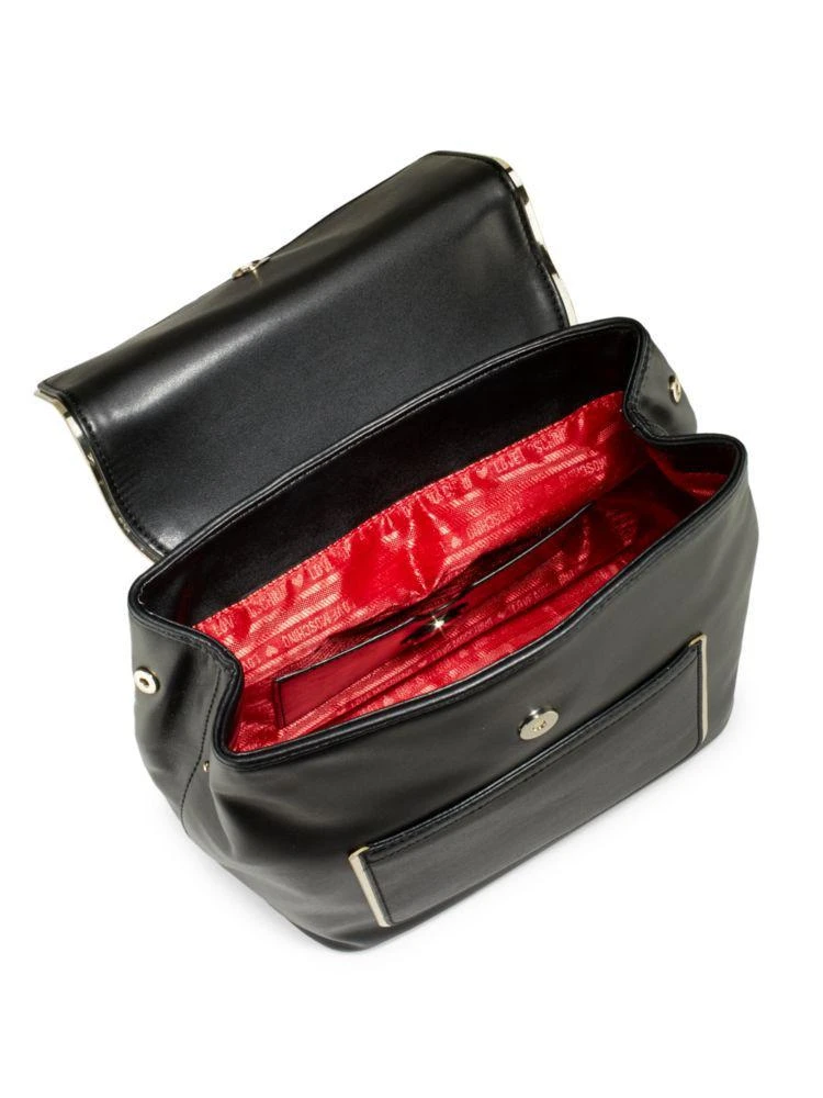 商品Moschino|Metallic Faux Leather Backpack,价格¥1337,第2张图片详细描述