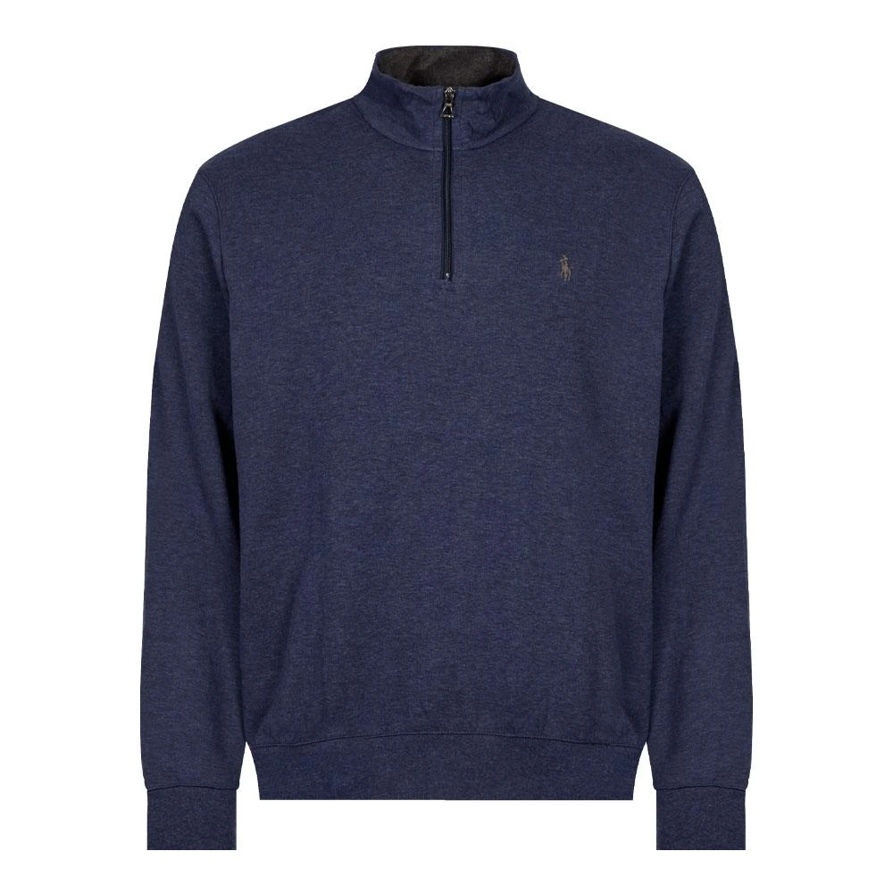 商品Ralph Lauren|Polo Ralph Lauren Half-Zip Sweatshirt - Navy Heather,价格¥631,第1张图片