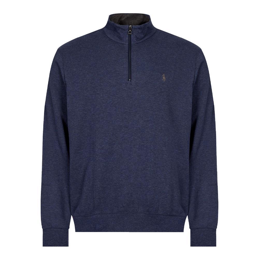 商品Ralph Lauren|Polo Ralph Lauren Half-Zip Sweatshirt - Navy Heather,价格¥687,第1张图片
