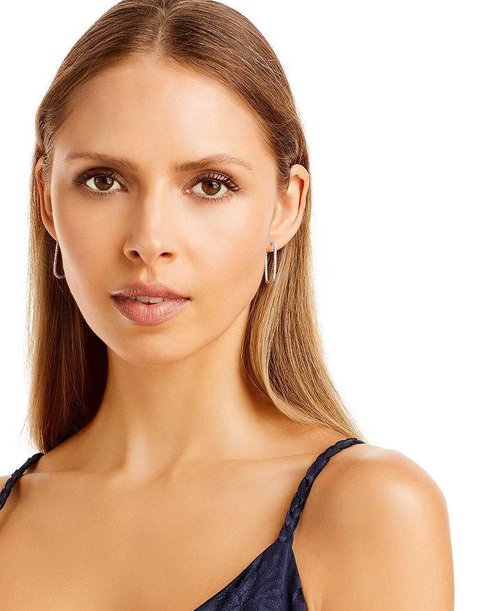 商品Bloomingdale's|Diamond  Geometric  Inside Out Hoop Earrings, 1.0 ct. t.w., in 14K White Gold - Exclusive,价格¥35131,第2张图片详细描述