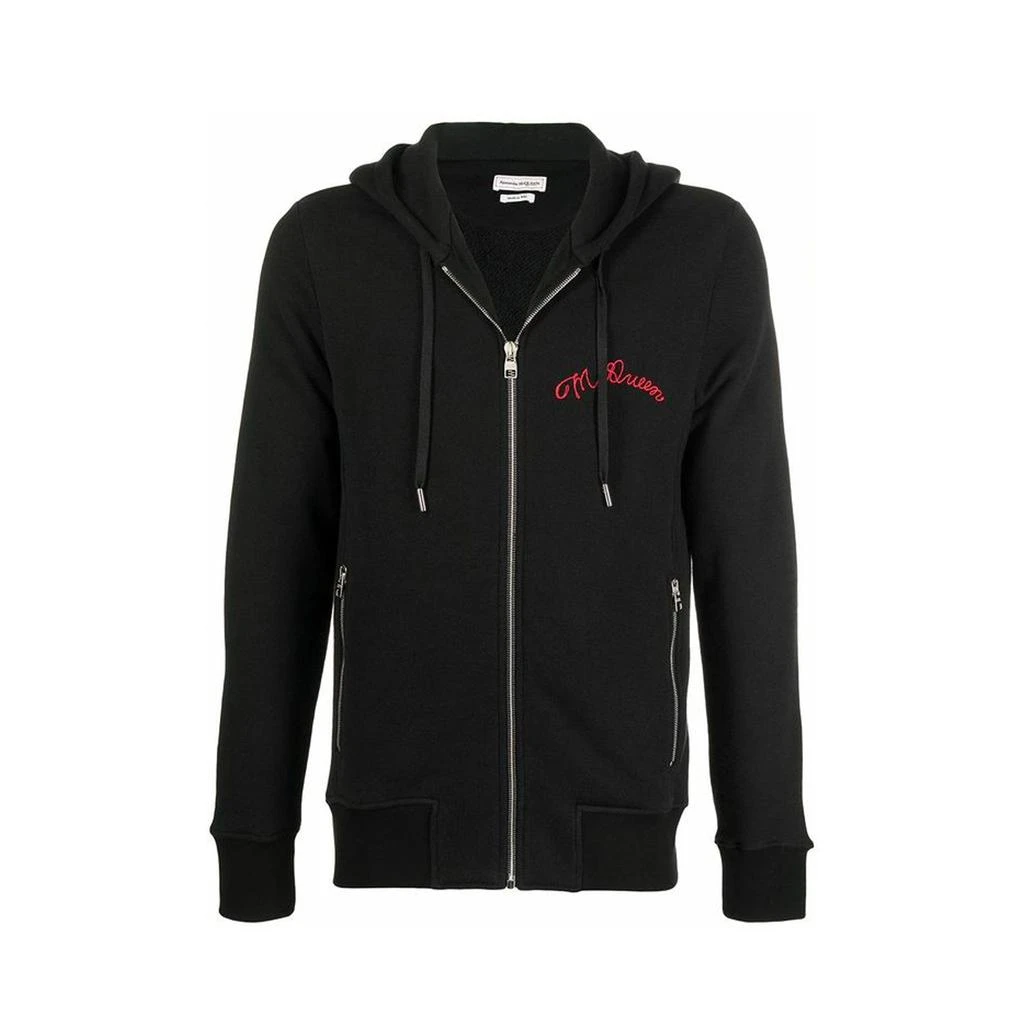 商品Alexander McQueen|Alexander Mcqueen Hooded Zipped Sweatshirt,价格¥4970,第1张图片