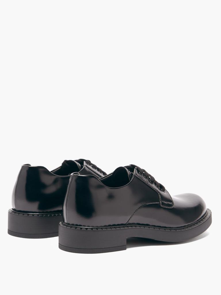 Platform-sole leather Derby shoes商品第4张图片规格展示