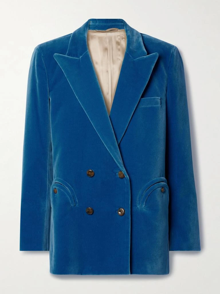 商品BLAZÉ MILANO|Everynight 双排扣纯棉天鹅绒西装外套,价格¥11300,第1张图片