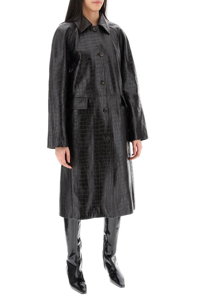 商品Totême|crocodile embossed leather coat,价格¥7959,第2张图片详细描述