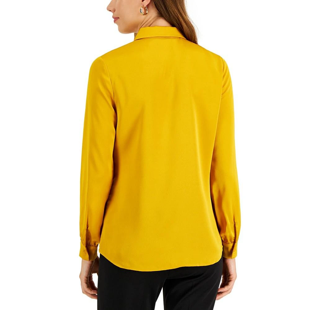 商品Tahari|Women's Satin Button-Front Blouse,价格¥355,第2张图片详细描述