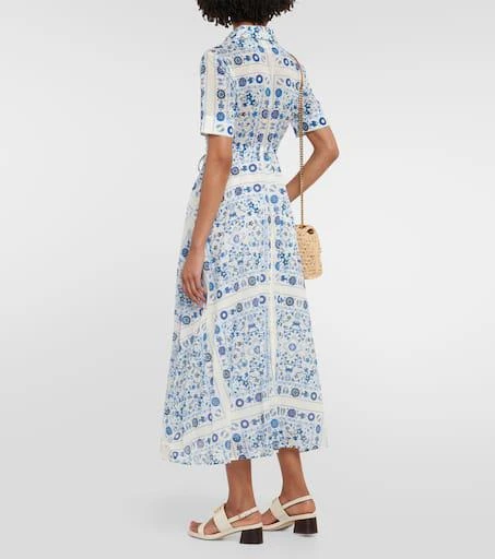 商品Tory Burch|印花棉质中长连衣裙,价格¥4183,第3张图片详细描述
