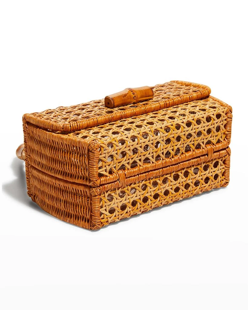 Scarlett Wicker Top-Handle Bag 商品