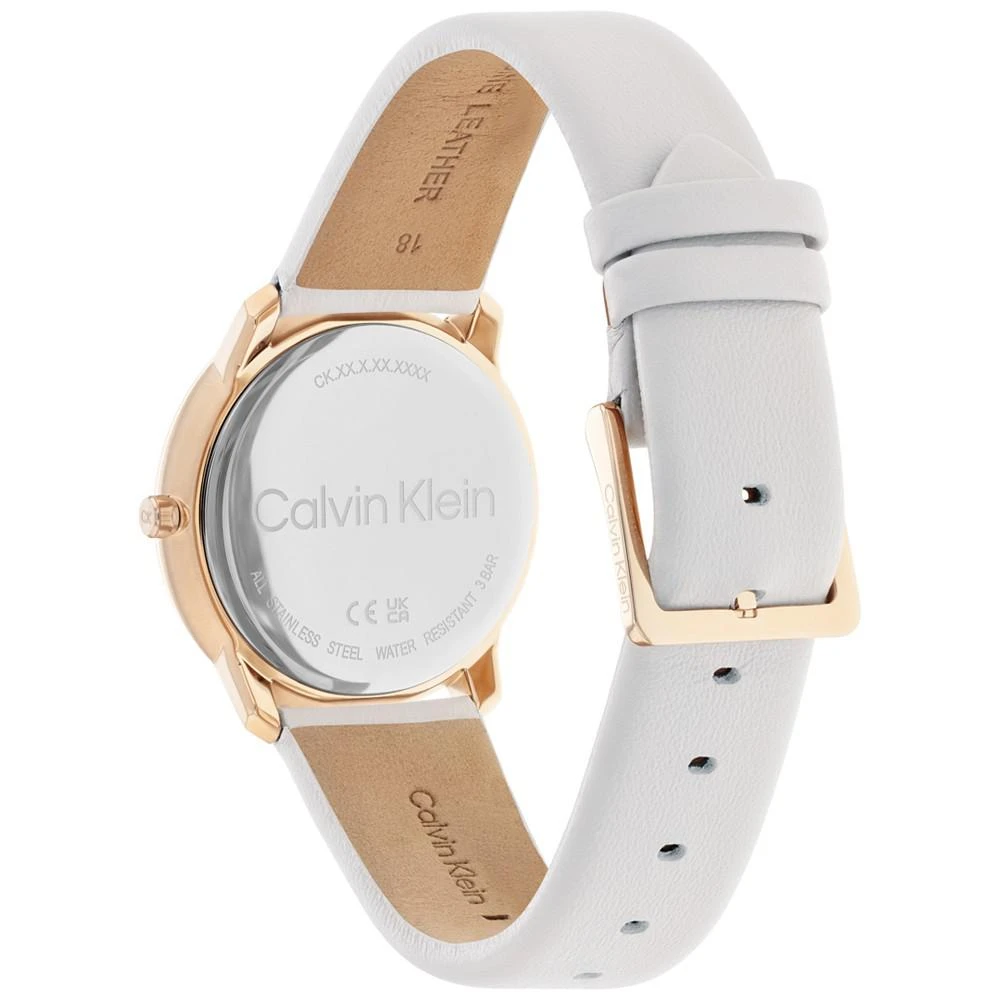 商品Calvin Klein|Unisex Gray Leather Strap Watch, 35mm,价格¥1052,第3张图片详细描述