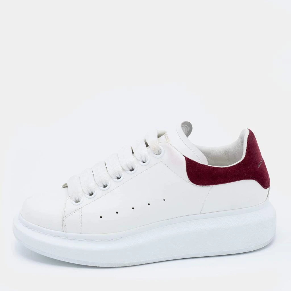 商品[二手商品] Alexander McQueen|Alexander McQueen White Leather Oversized Low Top Sneakers Size 35.5,价格¥1652,第1张图片