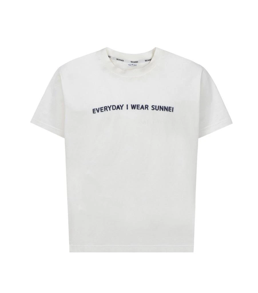 商品SUNNEI|Sunnei Slogan Printed Crewneck T-Shirt,价格¥739,第1张图片