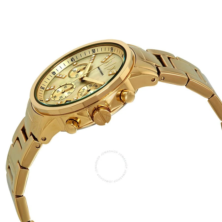 商品Armani Exchange|Smart Chronograph Gold Dial Ladies Watch AX4327,价格¥861,第2张图片详细描述