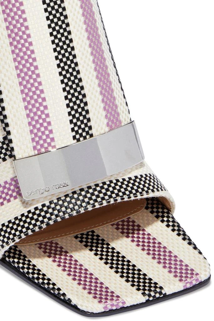 商品Sergio Rossi|sr1 striped woven mules,价格¥1782,第4张图片详细描述