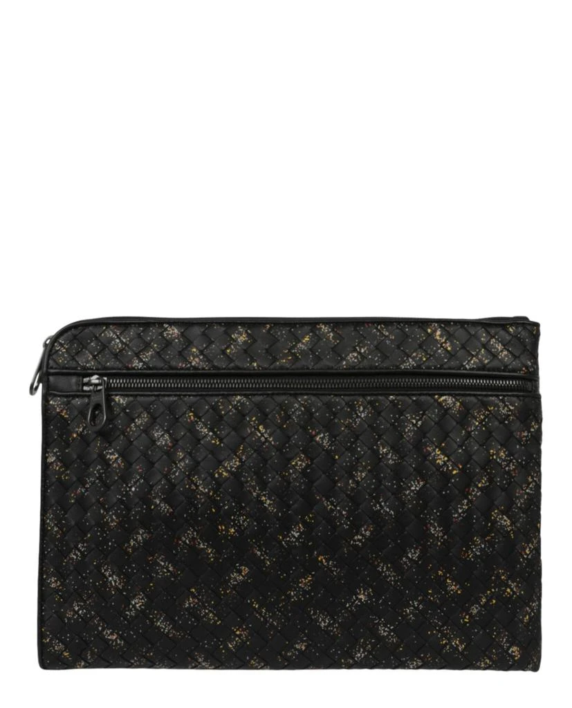 商品Bottega Veneta|Intrecciato Leather Flat Pouch Clutch,价格¥3440,第4张图片详细描述