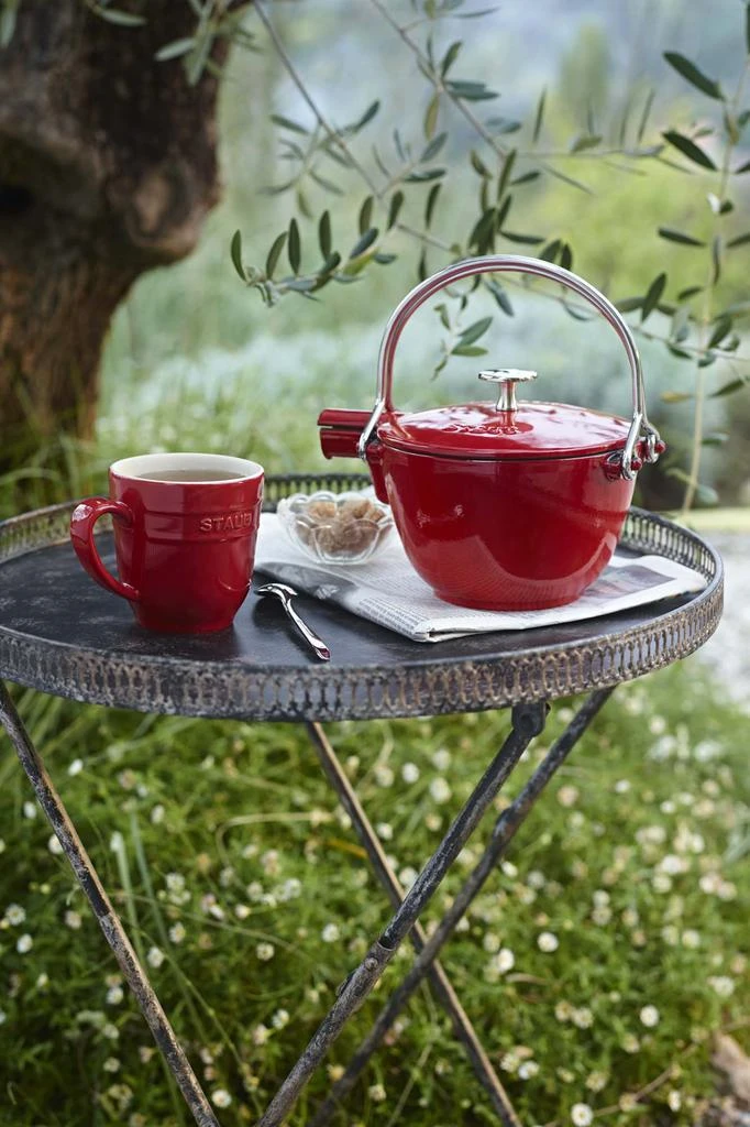 商品Staub|Cast Iron 1-qt Round Tea Kettle,价格¥1890,第4张图片详细描述