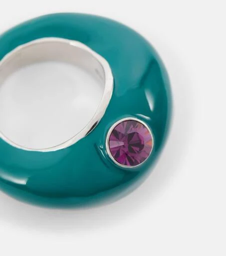 商品Dries Van Noten|Crystal-embellished enameled ring,价格¥1480,第2张图片详细描述