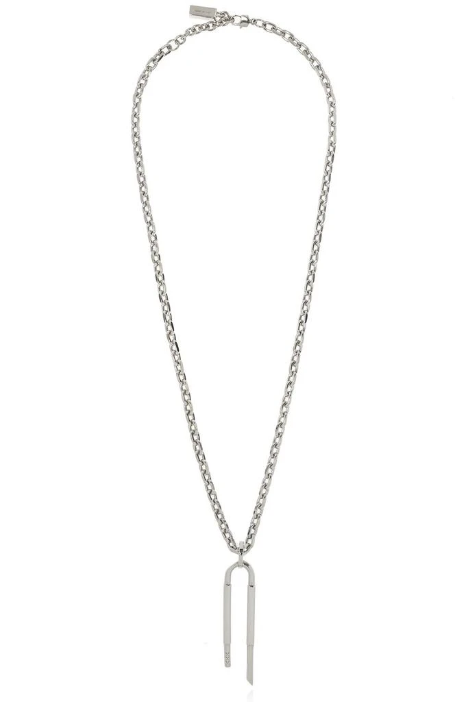 商品Givenchy|Givenchy U Lock Pendant Necklace,价格¥2265,第1张图片