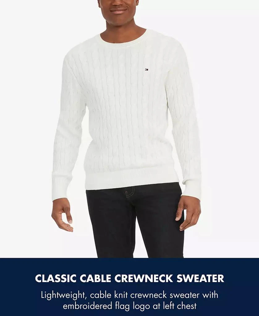商品Tommy Hilfiger|男士经典绞花圆领毛衣,价格¥392,第5张图片详细描述