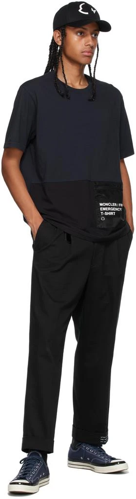 商品Moncler|海军蓝 & 黑色 7 Moncler FRGMT Hiroshi Fujiwara 系列可收纳式 T 恤,价格¥4383,第5张图片详细描述