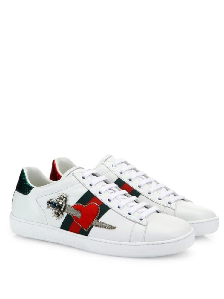 商品Gucci|丘比特之剑刺绣小白鞋,价格¥6222,第1张图片