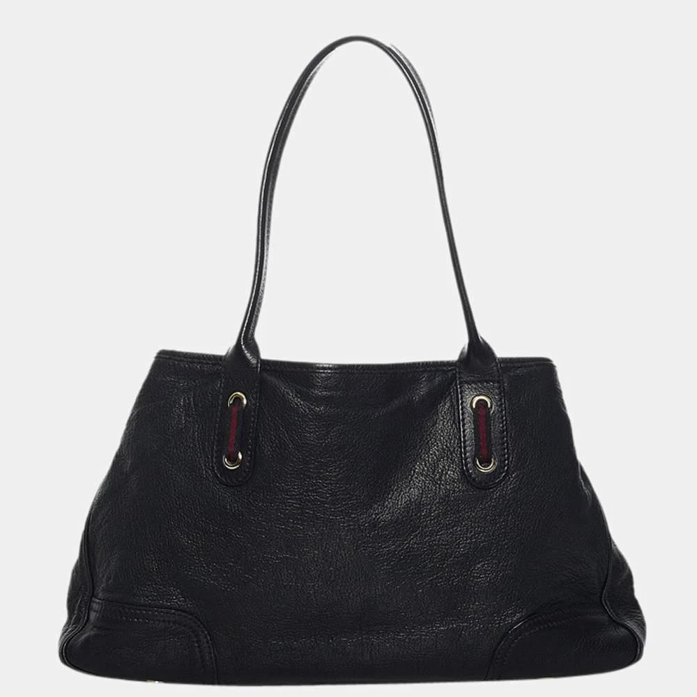 商品[二手商品] Gucci|Gucci Black Leather Medium Princy Tote Bag,价格¥4648,第3张图片详细描述