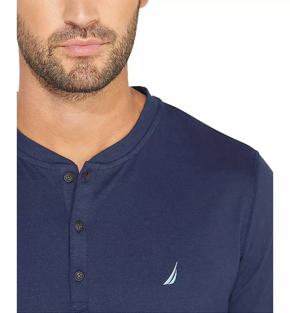 商品Nautica|Men's Soft, Breathable Long Sleeve Henley Pajama Shirt,价格¥295,第4张图片详细描述