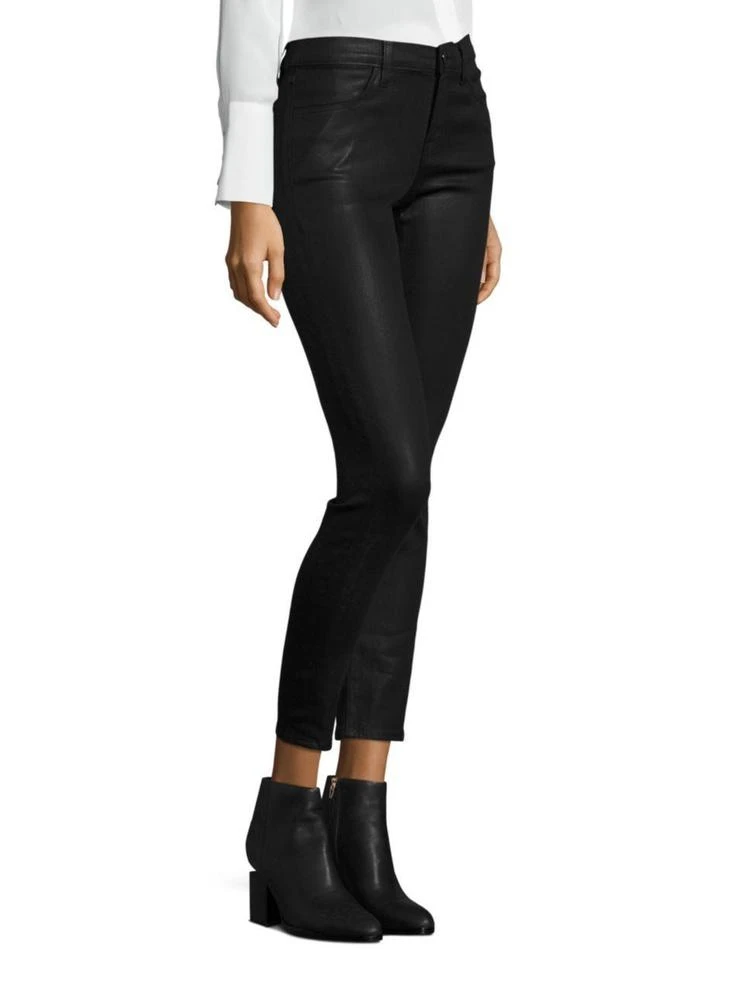 商品J Brand|620 Mid-Rise Super Skinny Coated Jeans,价格¥1692,第3张图片详细描述