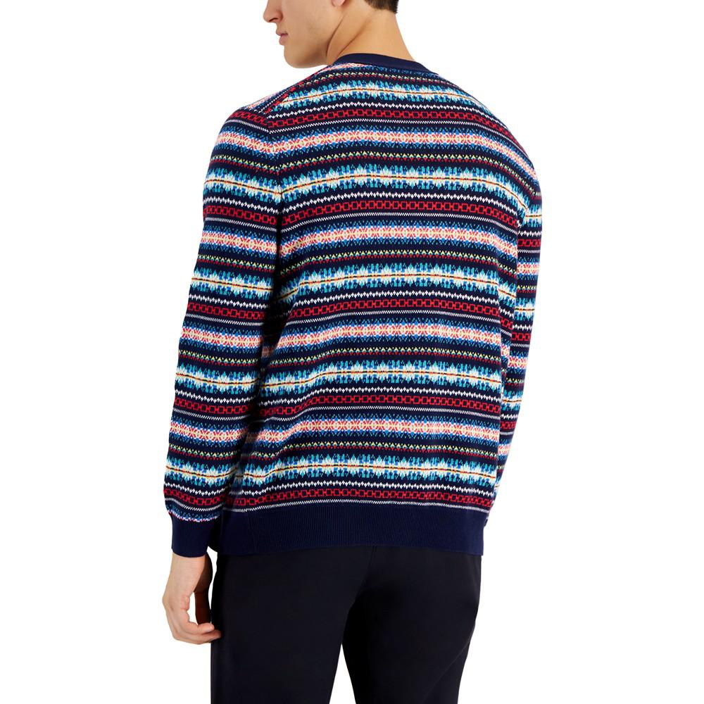 Men's Cozy Fair Isle Button-Up Cardigan, Created for Macy's商品第2张图片规格展示