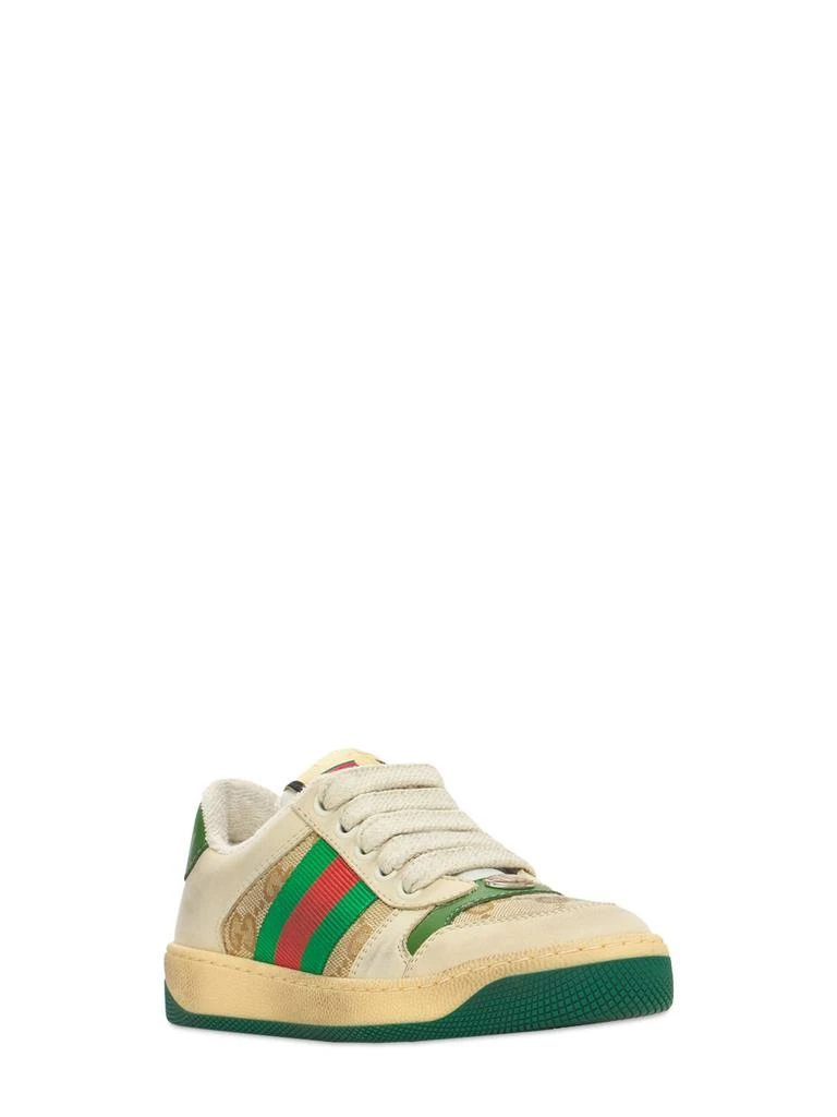 商品Gucci|Screener Web & Gg Sneakers,价格¥4446,第2张图片详细描述