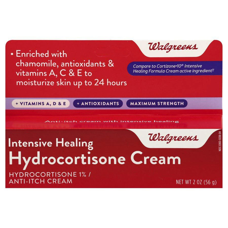 商品Walgreens|Intensive Healing Hydrocortisone Cream,价格¥55,第1张图片