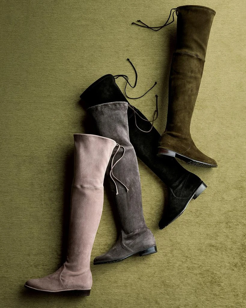 商品Stuart Weitzman|Lowland Suede Over-The-Knee Boot,价格¥6163,第2张图片详细描述