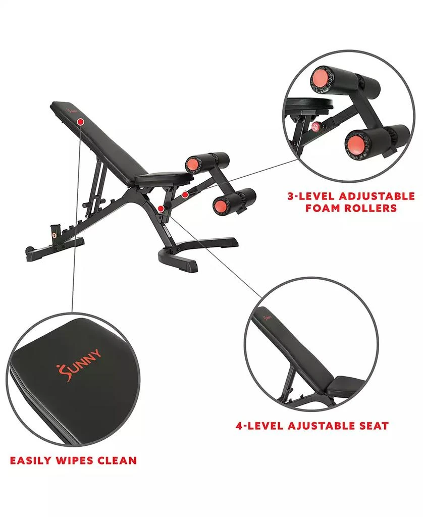 Fully Adjustable Power Zone Utility Heavy Duty Weight Bench with 500 lb Max Weight – SF-BH6920, Black 商品