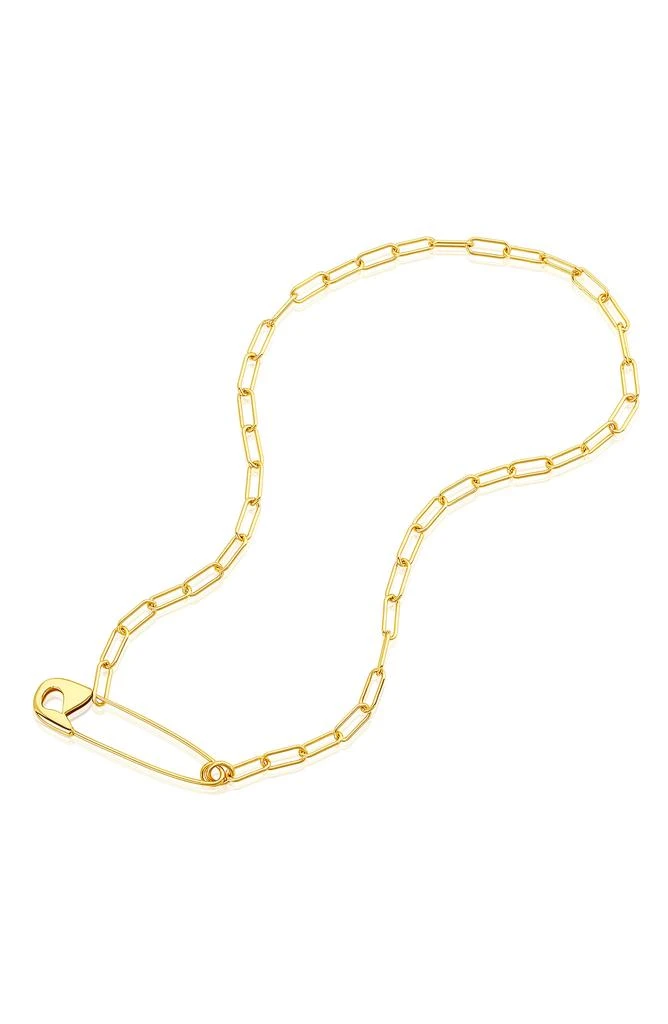 商品ADORNIA|14K Gold Plated Safety Pin Pendant Necklace,价格¥150,第2张图片详细描述