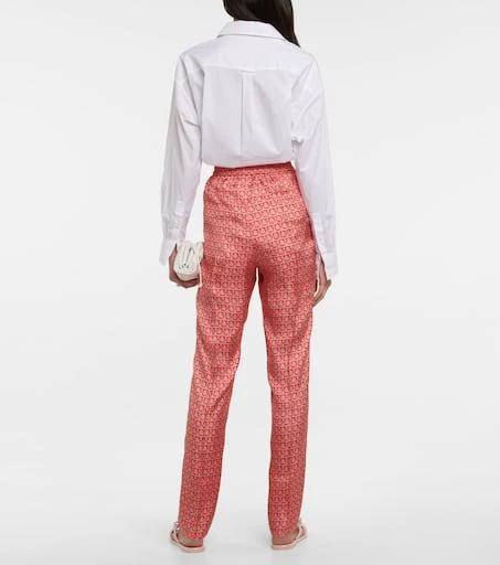 商品Salvatore Ferragamo|Gancini高腰真丝裤装,价格¥3886,第3张图片详细描述