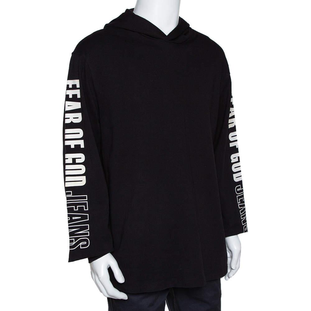 Fear Of God Jeans Fifth Collection Black Knit Hoodie M商品第2张图片规格展示