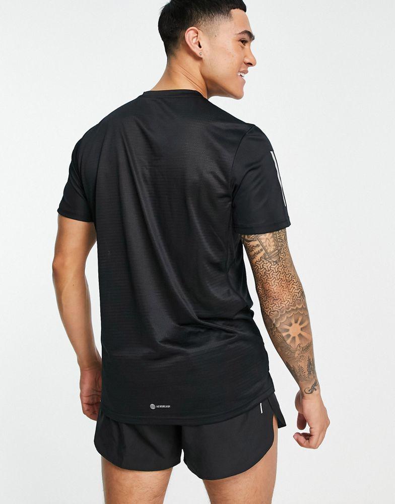 商品Adidas|adidas Running Own The Run t-shirt in black,价格¥299,第4张图片详细描述