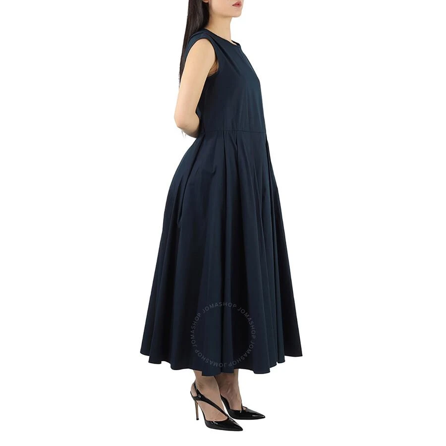 商品Max Mara|Midnight Blue Filly Poplin Pleated Midi Dress,价格¥648,第2张图片详细描述